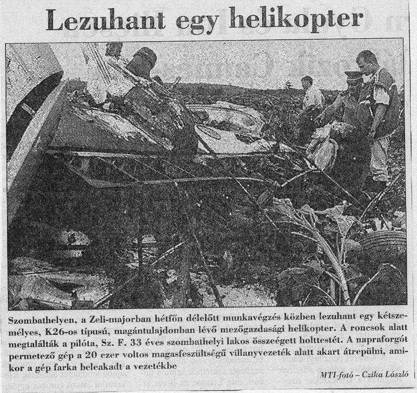 C099. Lezuhant egy helikopter