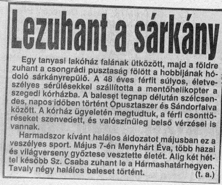 C318. Lezuhant a sarkany