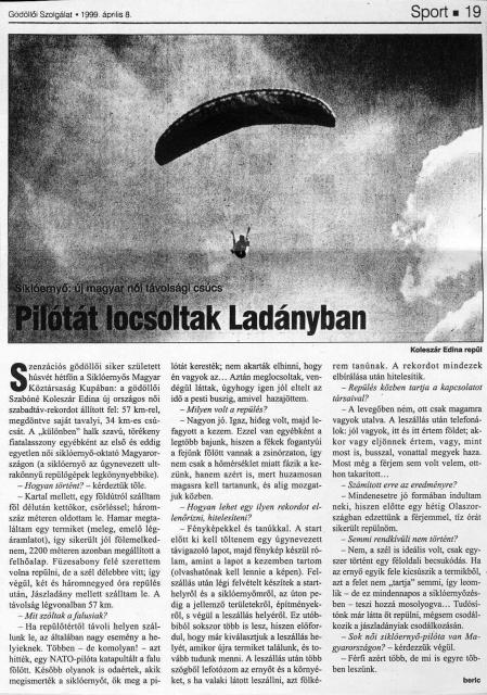 C315. Pilotat locsoltak Ladanyban