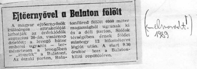 C89-90.017. Eje. Balaton felett