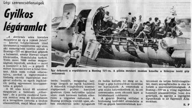 C89-90.087. Szetszakadt B-737